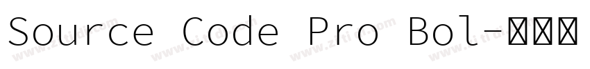 Source Code Pro Bol字体转换